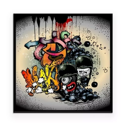 Poster Graffiti im Jugendstil