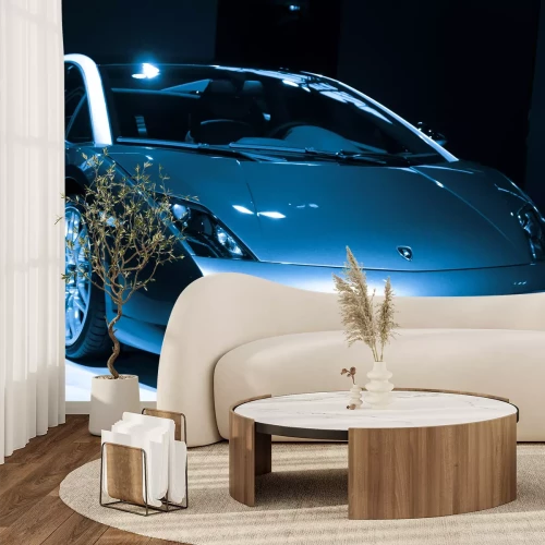 Fototapete Blauer Lamborghini