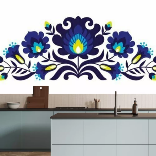 Sticker Folk Scherenschnitte - Blumen