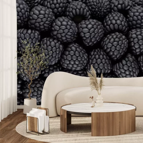 Sticker Schwarz BlackBerry Textur oder Hintergrund