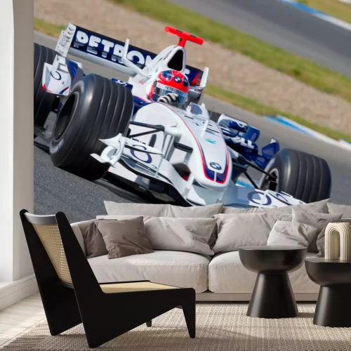 Fototapete Bolid von Robert Kubica Formel 1