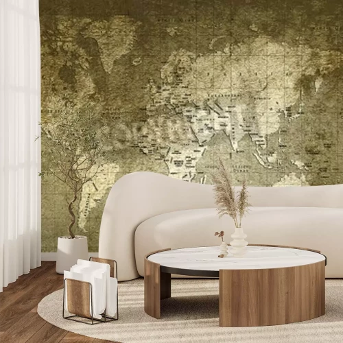 Fototapete Weltkarte mit Textur