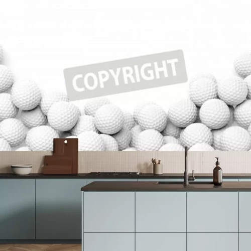 Fototapete Kugeln wie Golfbälle