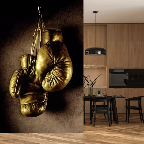 Fototapete Boxen Handschuh am Haken