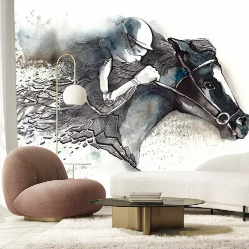 Sticker Pferderennen