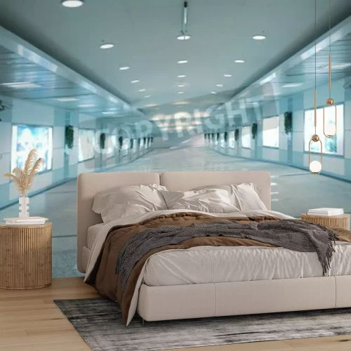 Fototapete Moderner Untergrundtunnel