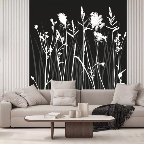 Sticker echte Gras Silhouette - Vektor - zwei Farben