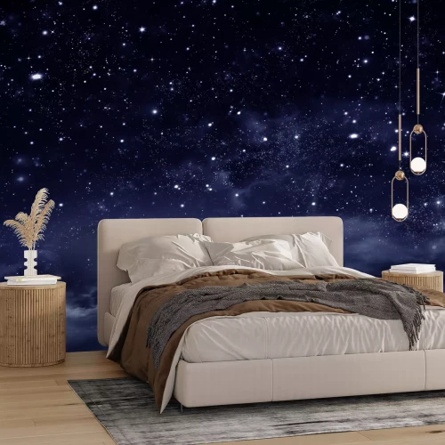 Fototapete Nachthimmel und Wolken