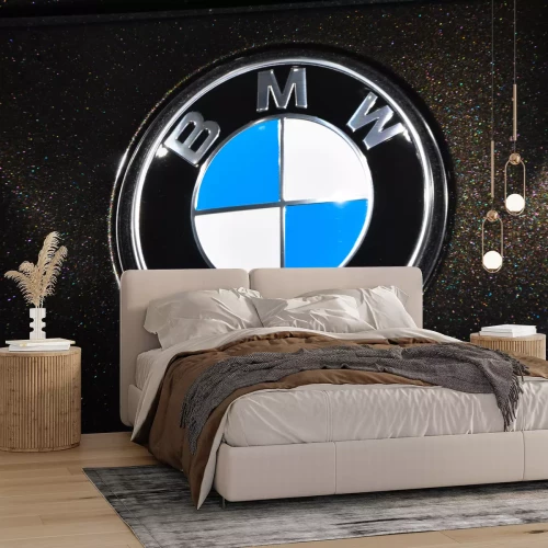 Fototapete Nahaufnahme des Logos BMW