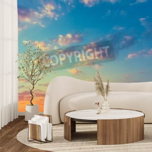 Fototapete Pastell-Farbtöne des Himmels