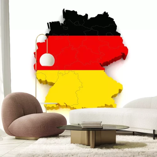 Sticker 3D Karte von Deutschland