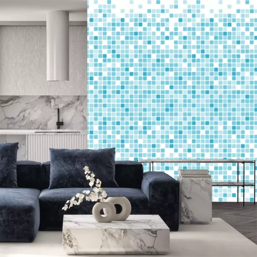 Sticker Blaue Pixel Hintergrund - Vektor