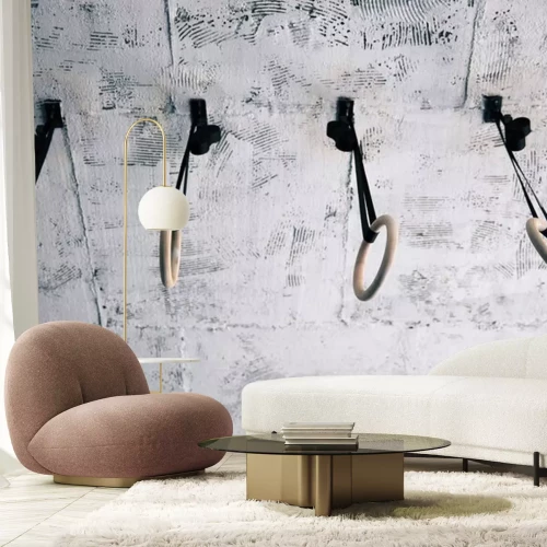 Sticker Großansicht des Bildes ein Fitness-Ringe