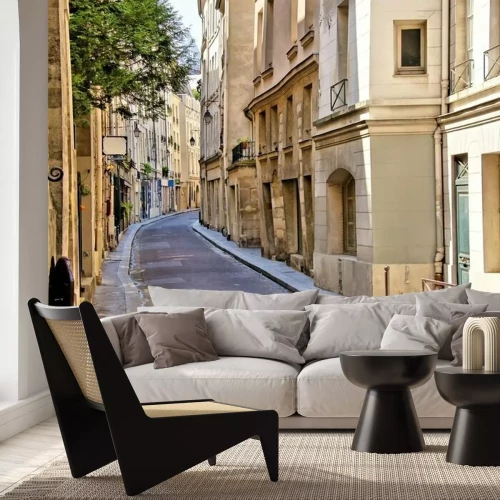 Fototapete Enge Straße in Paris