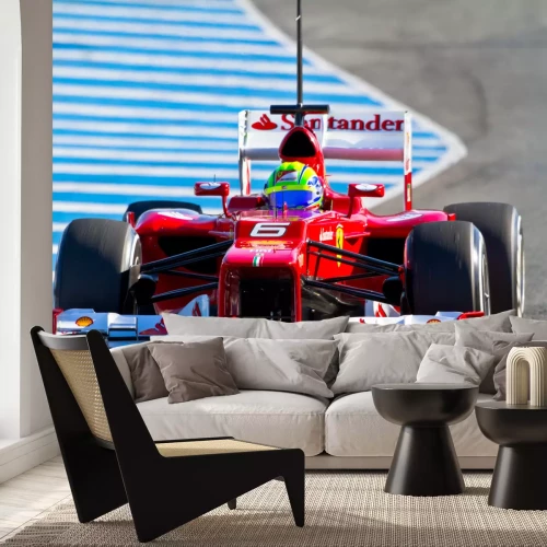 Fototapete Bolid der Formel 1 beim Training