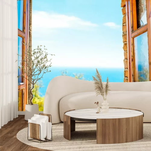 Fototapete Fenster zum meer