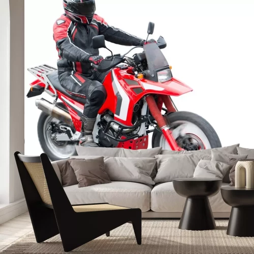 Sticker Motorradrennfahrer