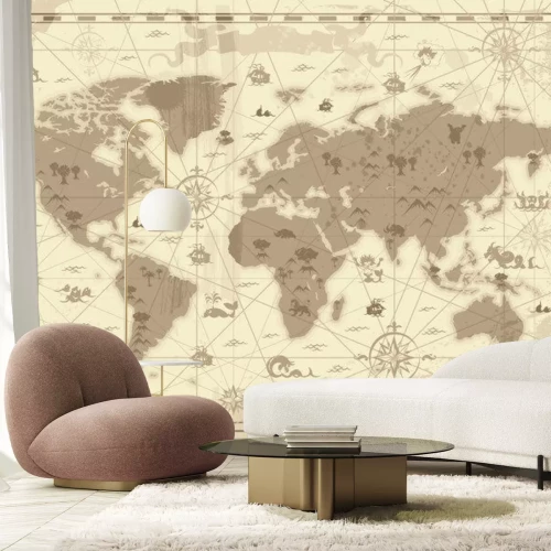 Sticker Ancient World map