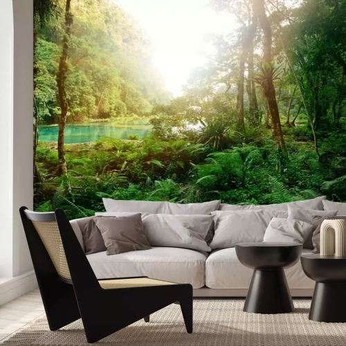 Sticker Geheimnisvolle Maya-Dschungel im Nationalpark Semuc Champey Guate