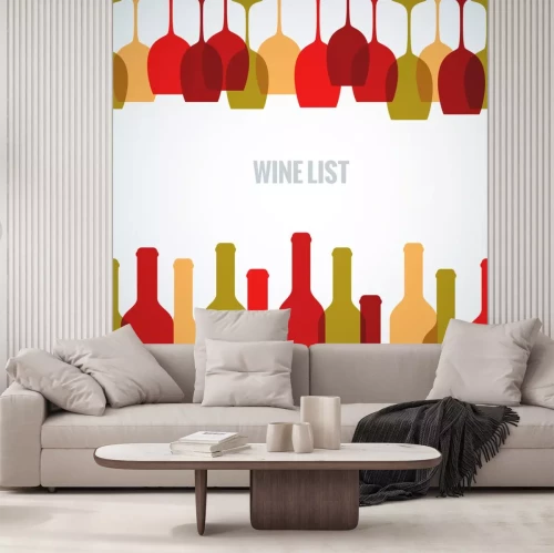 Sticker Gläser und Flaschen in intensiven Farben