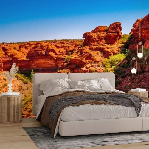 Fototapete Rote Felsen in der Wüste