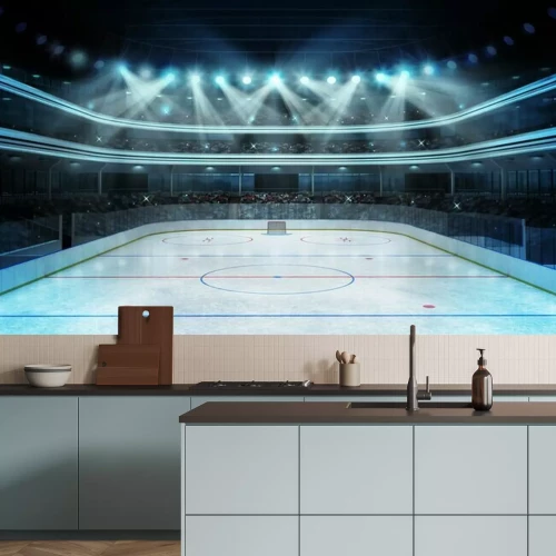 Fototapete Ein leeres Hockeyfeld