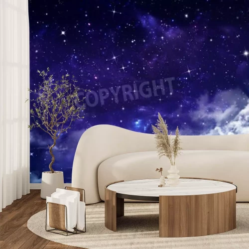 Fototapete Violetter Sternenhimmel