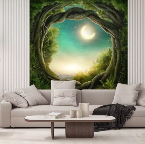 Sticker Enchanted dunklen Wald