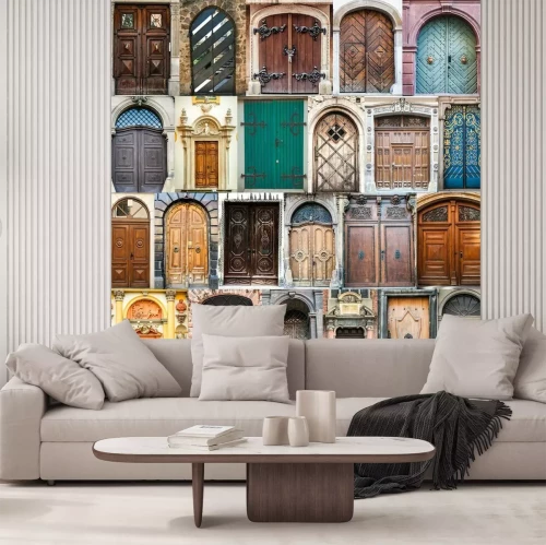 Fototapete Bunte türen