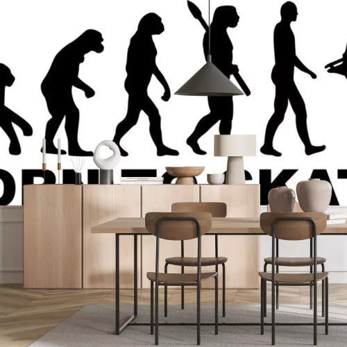 Sticker Eiskunstlauf Evolution geboren zu