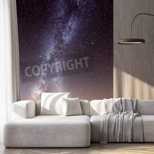 Fototapete Sterne über Wüste