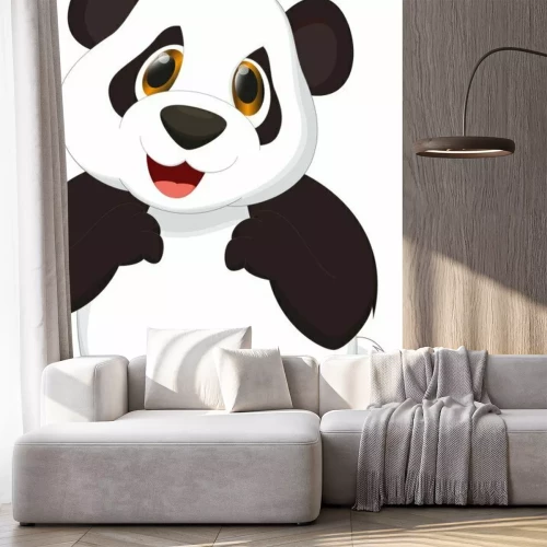 Sticker Lächelnder Panda aus einem Märchen