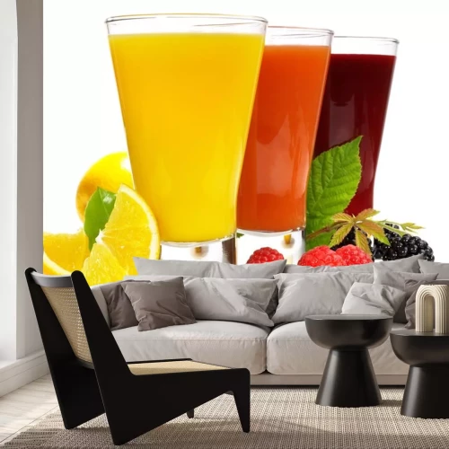 Sticker Saisonale Sommergetränke Fruchtsäfte