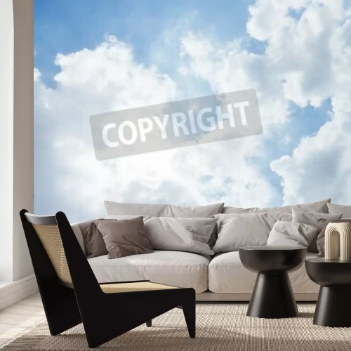 Fototapete Malerische helle Wolken