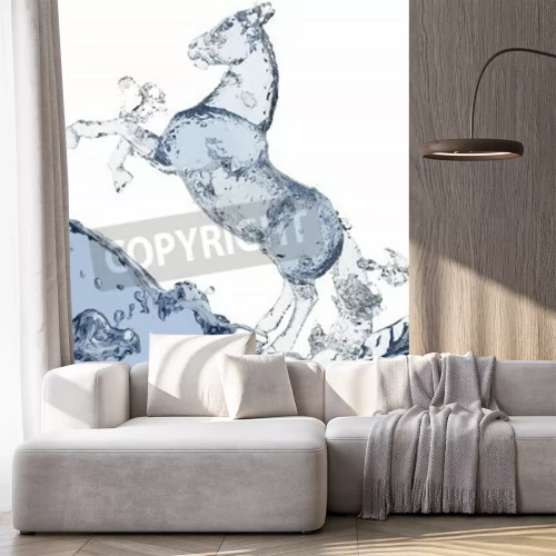 Fototapete 3d-grafik-pferd