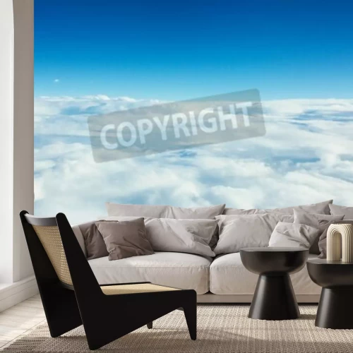 Fototapete Weiße Wolken aus Vogelperspektive