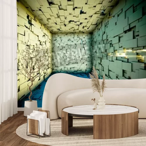 Fototapete Innere des Würfels 3D