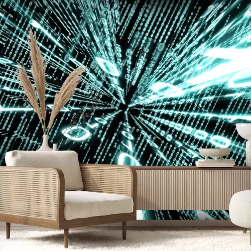 Sticker Digitaler Code 3D