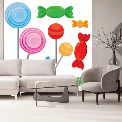 Sticker Süßigkeiten, Bonbons und Lutscher