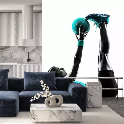 Fototapete Fitness Training mit Ball