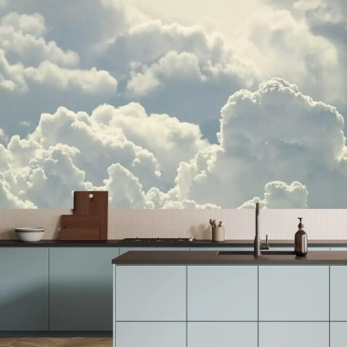 Fototapete Weiße Wolkenstrukturen