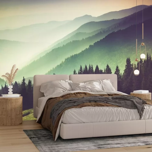 Fototapete Landschaftlich reizvolle bergketten