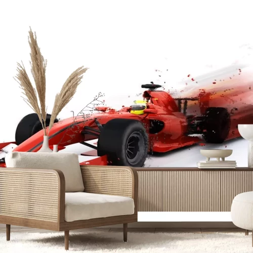 Sticker F1 Rennwagen mit generischen Sondereffekt