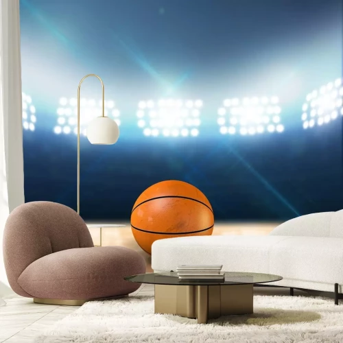 Sticker Indoor Flutlicht Basketballplatz