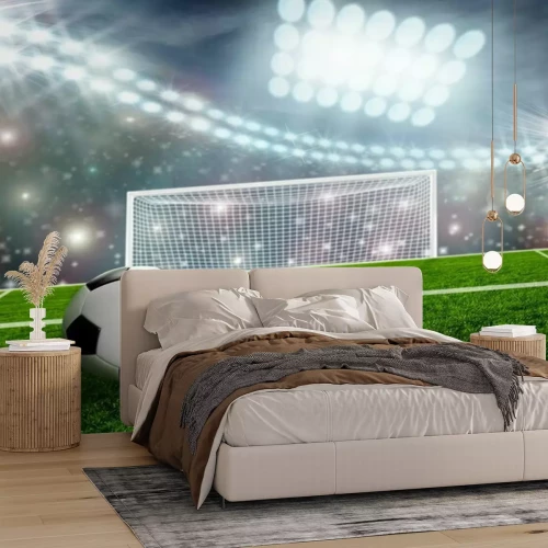 Fototapete Ball vor dem Strafraum