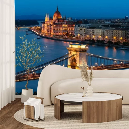 Fototapete Das Parlament in Budapest bei Nacht