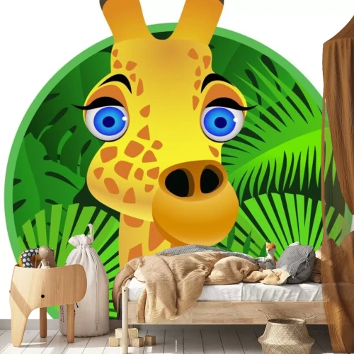 Sticker Giraffenkarikatur