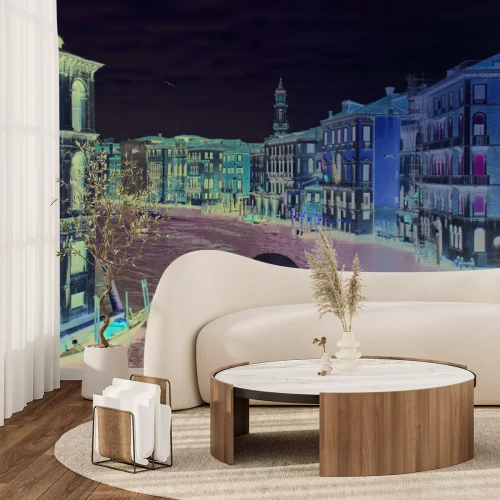 Fototapete Malerische Panorama des Canal Grande im Herzen Venedigs