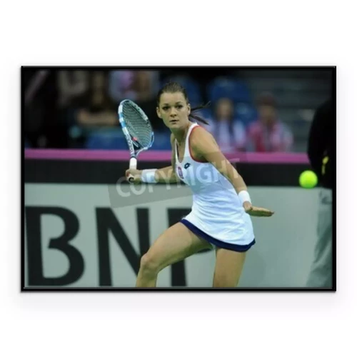 Poster Agnieszka Radwańska während eines Tennismatches