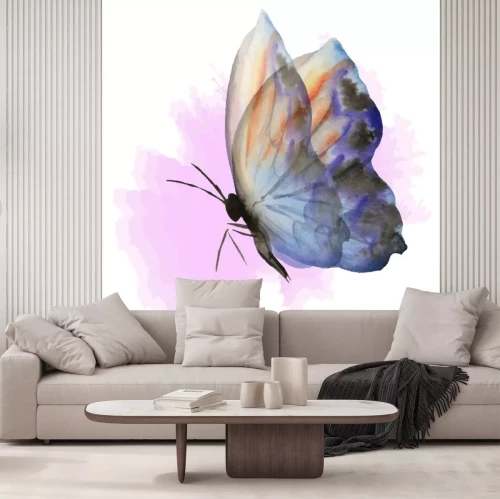 Sticker Grafische Darstellung mit Schmetterling